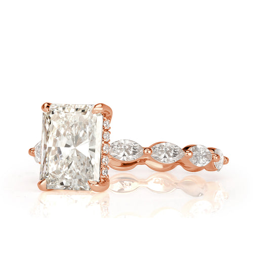 2.87ct Radiant Cut Diamond Engagement Ring