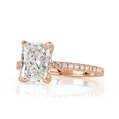 2.66ct Radiant Cut Diamond Engagement Ring