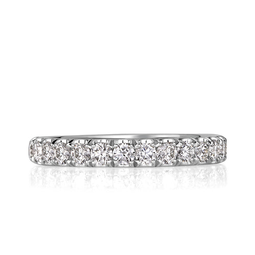 1.28ct Round Brilliant Cut Diamond Eternity Band in Platinum