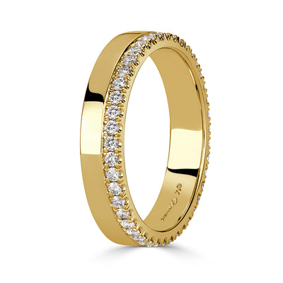 0.48ct Round Brilliant Cut Diamond Eternity Band in 18k Yellow Gold