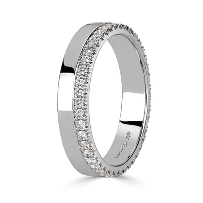 0.48ct Round Brilliant Cut Diamond Eternity Band in 18k White Gold