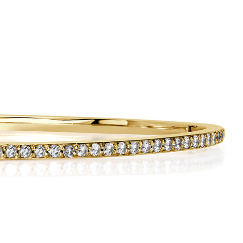 1.00ct Round Brilliant Cut Diamond Bangle Bracelet