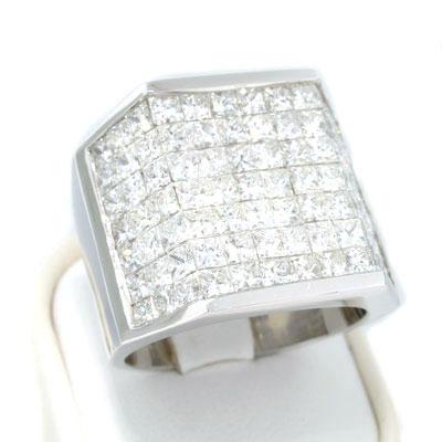 9.77ct Princess Cut Diamond Men's Ring