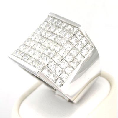 9.77ct Princess Cut Diamond Men's Ring